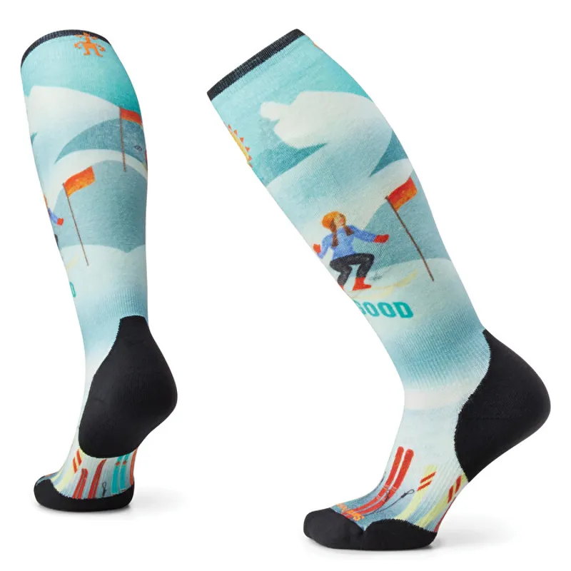 2025 Smartwool TC Womens ski socks snow print